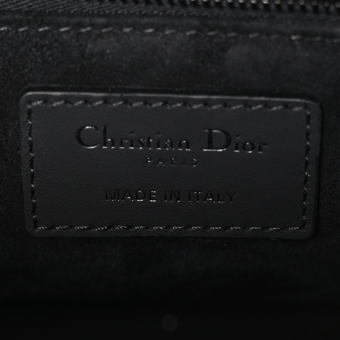 Ultra Matte Calfskin Cannage Medium Lady Dior Black Black