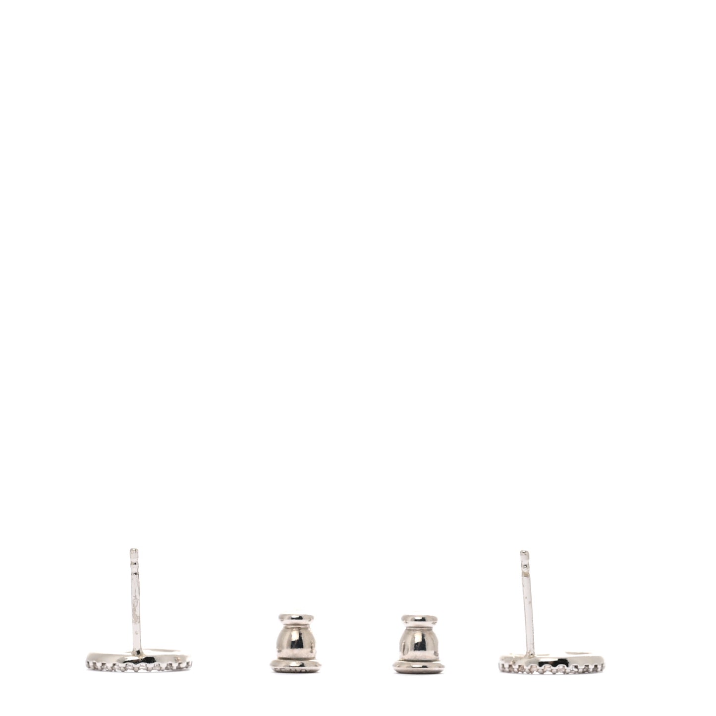 Metal Crystal F is Fendi Earrings Silver