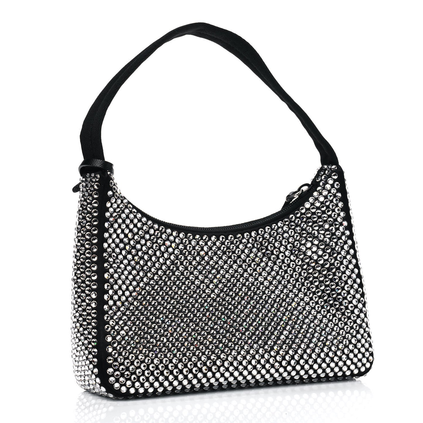 Satin Crystal Mini Re-Edition 2000 Bag Cristal