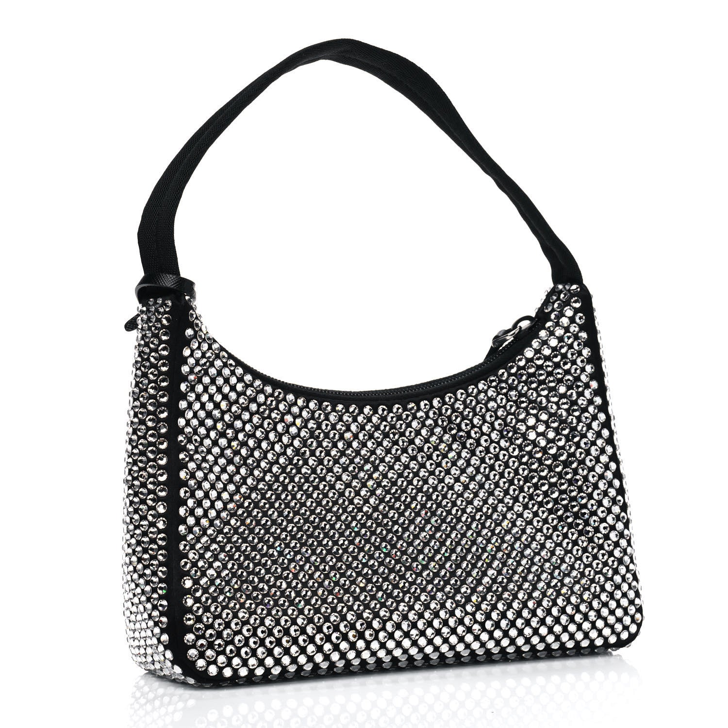 Prada Satin Crystal Mini Re-Edition 2000 Bag Cristal 2 of 4