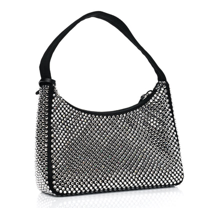 Prada Satin Crystal Mini Re-Edition 2000 Bag Cristal 2 of 4
