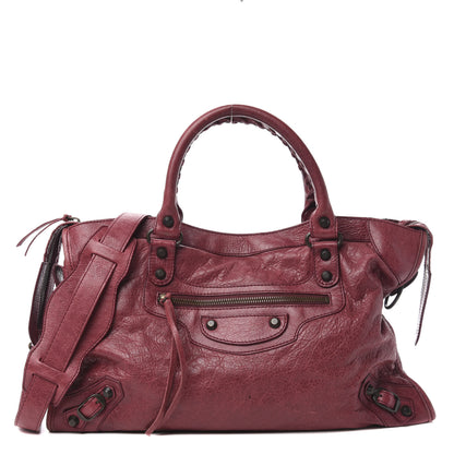 Balenciaga Agneau Classic Hardware City Cassis 1 of 10