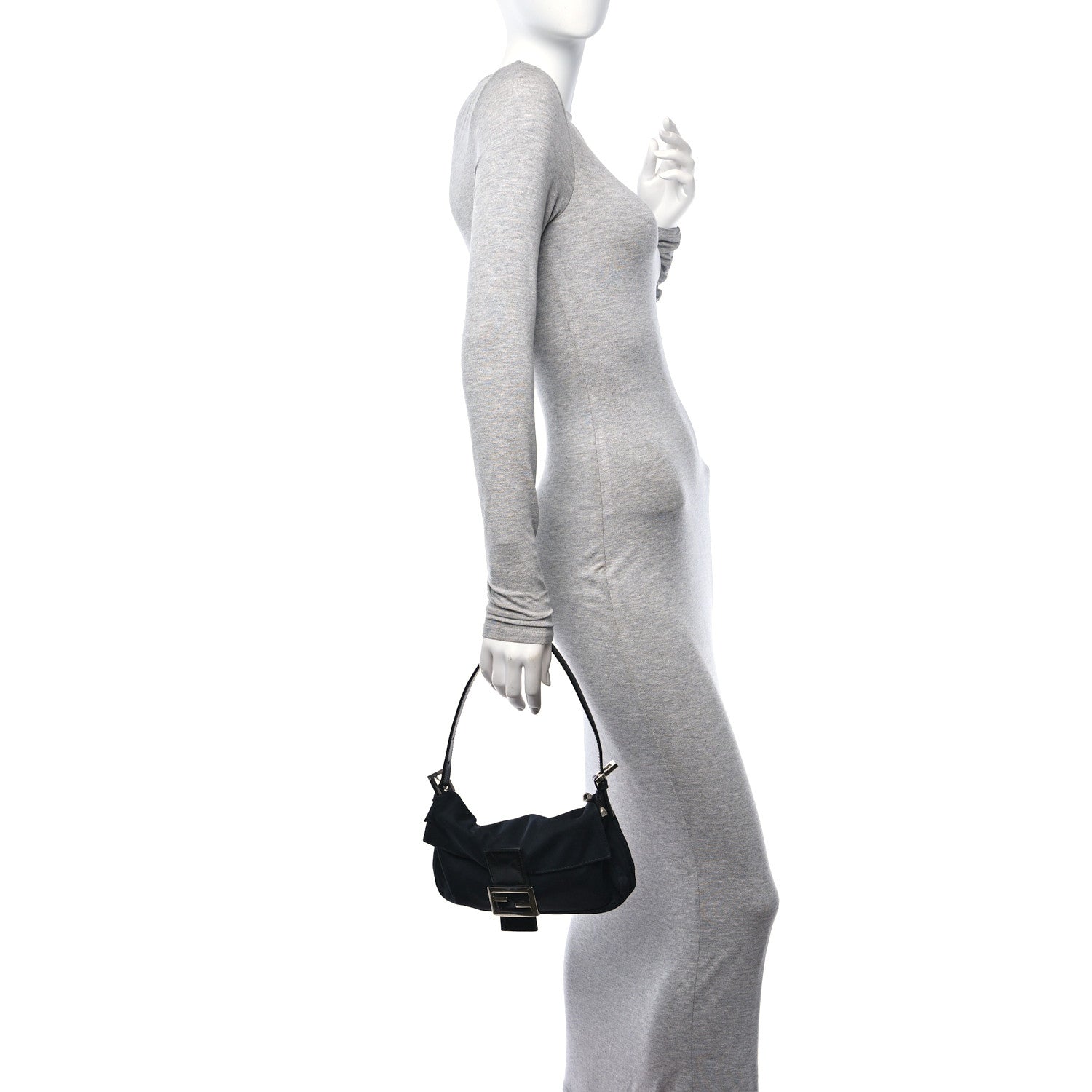 Fendi Neoprene Baguette Black 2 of 11