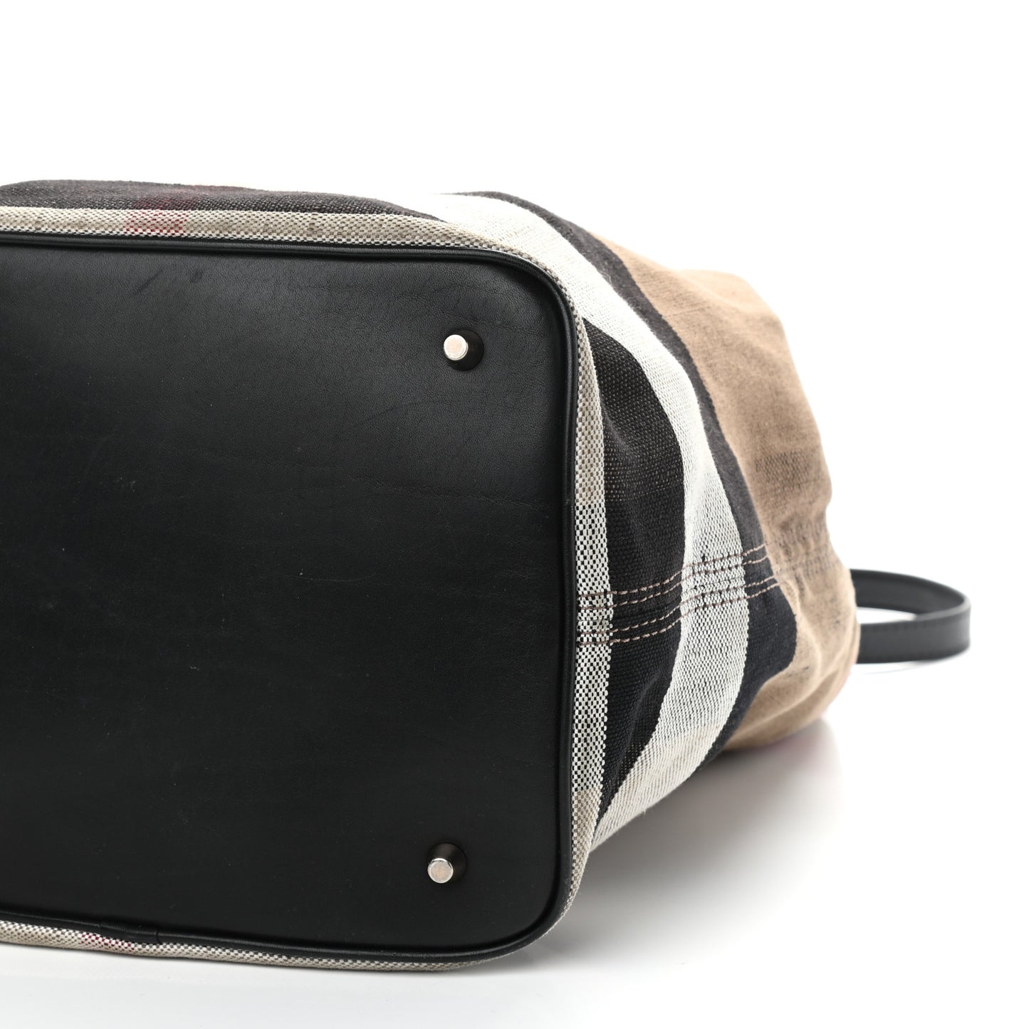 Canvas Mega Check Medium Ashby Hobo Saddle Black
