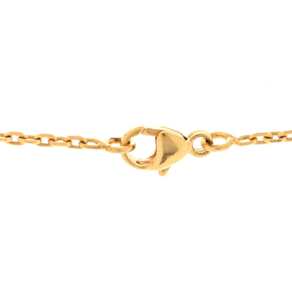 Hermes Lacquered Gold Pop H Pendant Necklace White 5 of 6