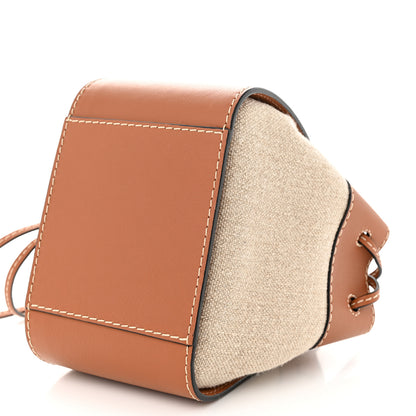 Loewe Calfskin Canvas Mini Hammock Shoulder Bag Natural Tan 10 of 10