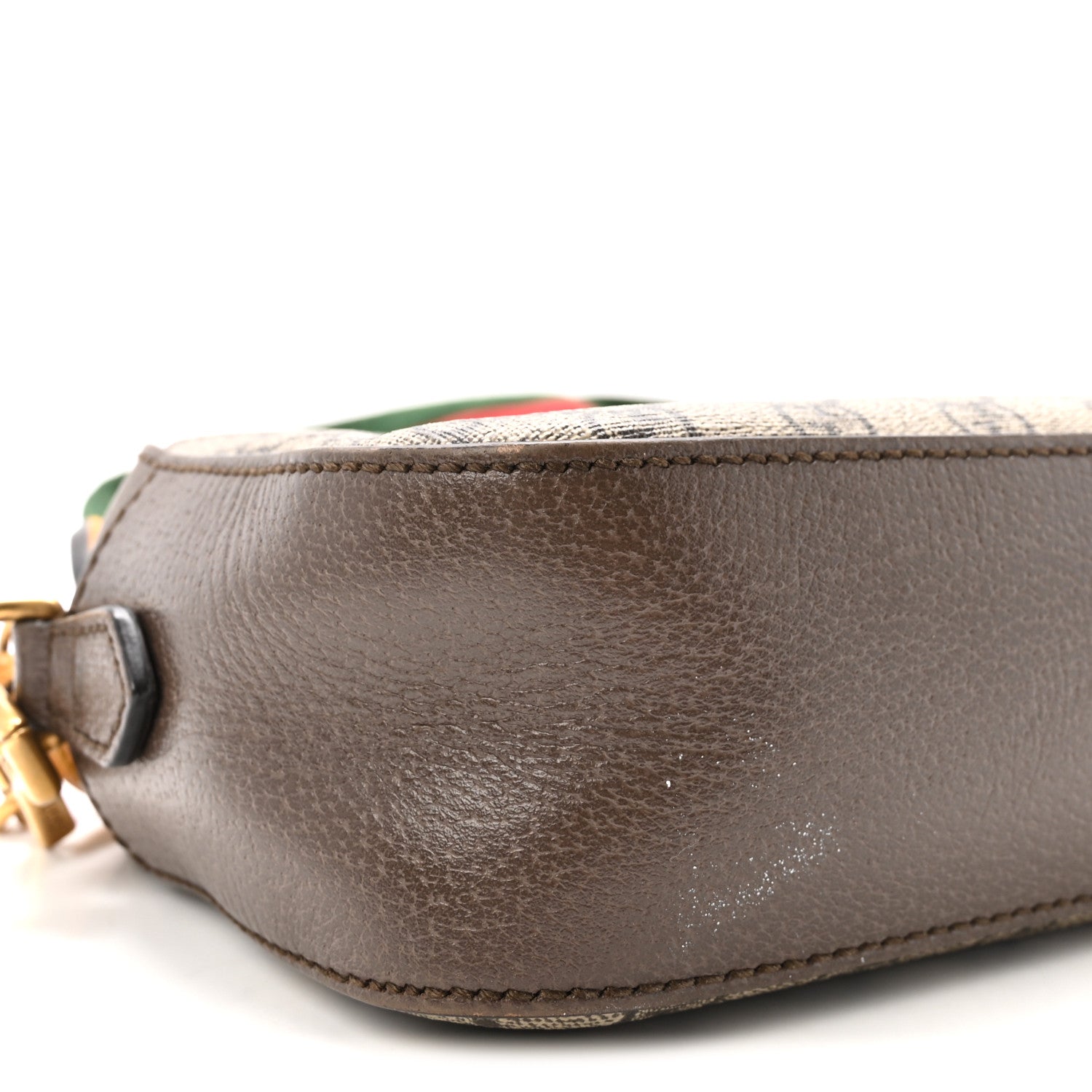 Gucci GG Supreme Monogram Web Neo Vintage Shoulder Bag Beige New Acero Crop 9 of 10