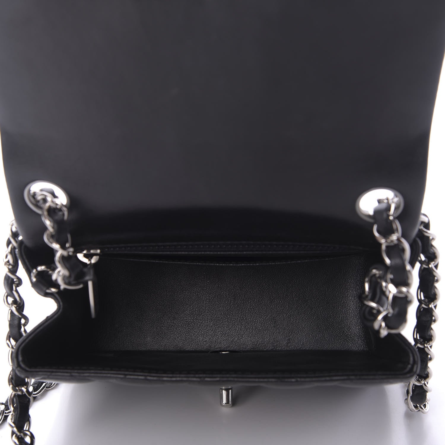 Chanel Lambskin Quilted Mini Square Flap Black 5 of 10