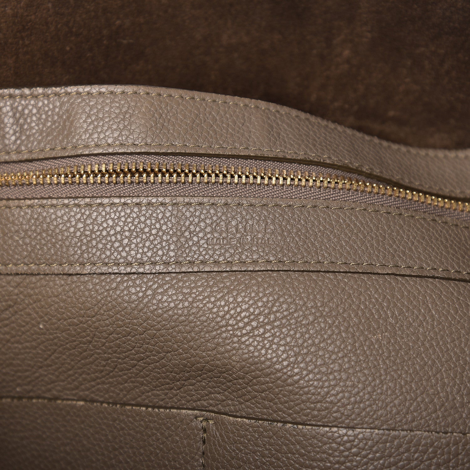 Celine Soft Grained Calfskin Medium Belt Cabas Phantom Taupe 5 of 13