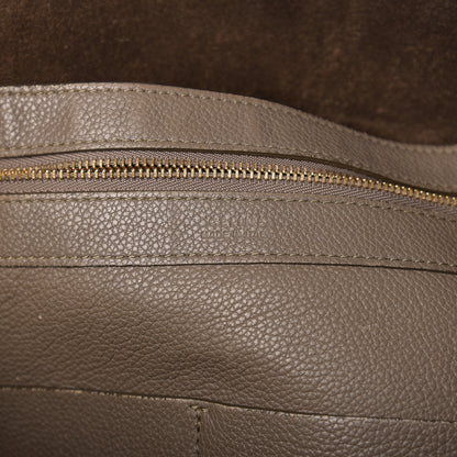 Celine Soft Grained Calfskin Medium Belt Cabas Phantom Taupe 5 of 13