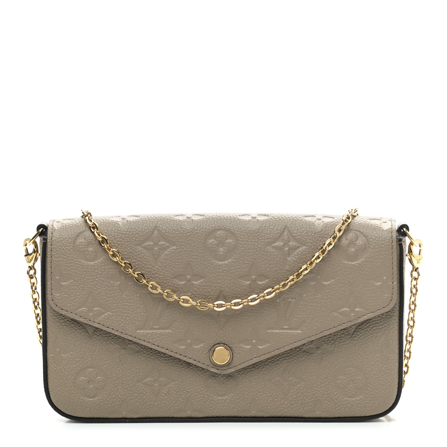 Louis Vuitton Empreinte Pochette Felicie Chain Wallet Tourterelle 2 of 6