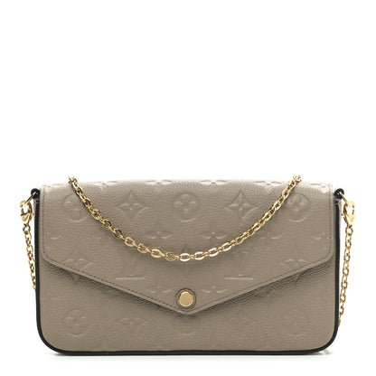 Louis Vuitton Empreinte Pochette Felicie Chain Wallet Tourterelle 2 of 6