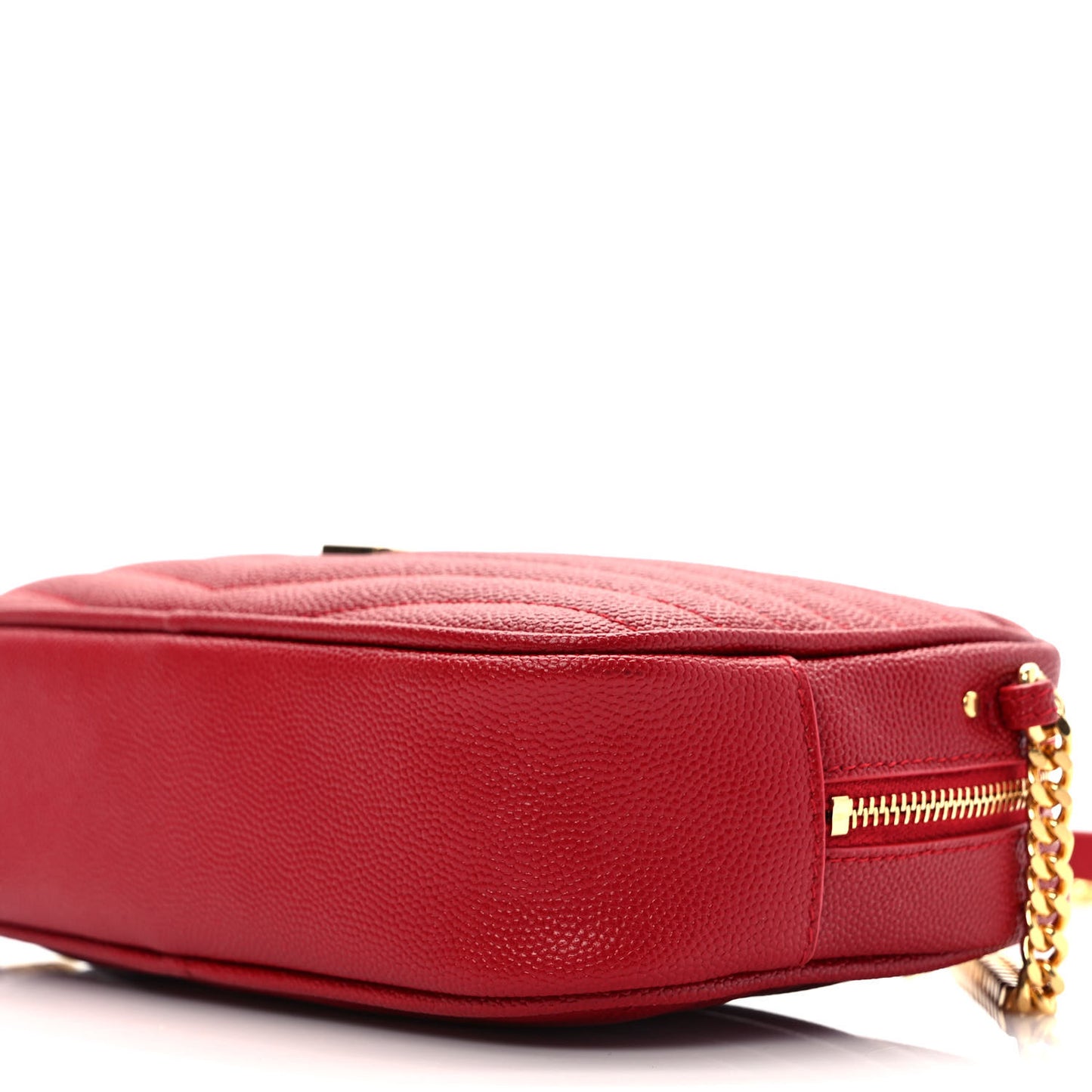 Grain De Poudre Matelasse Monogram Mini Lou Camera Bag Eros Red