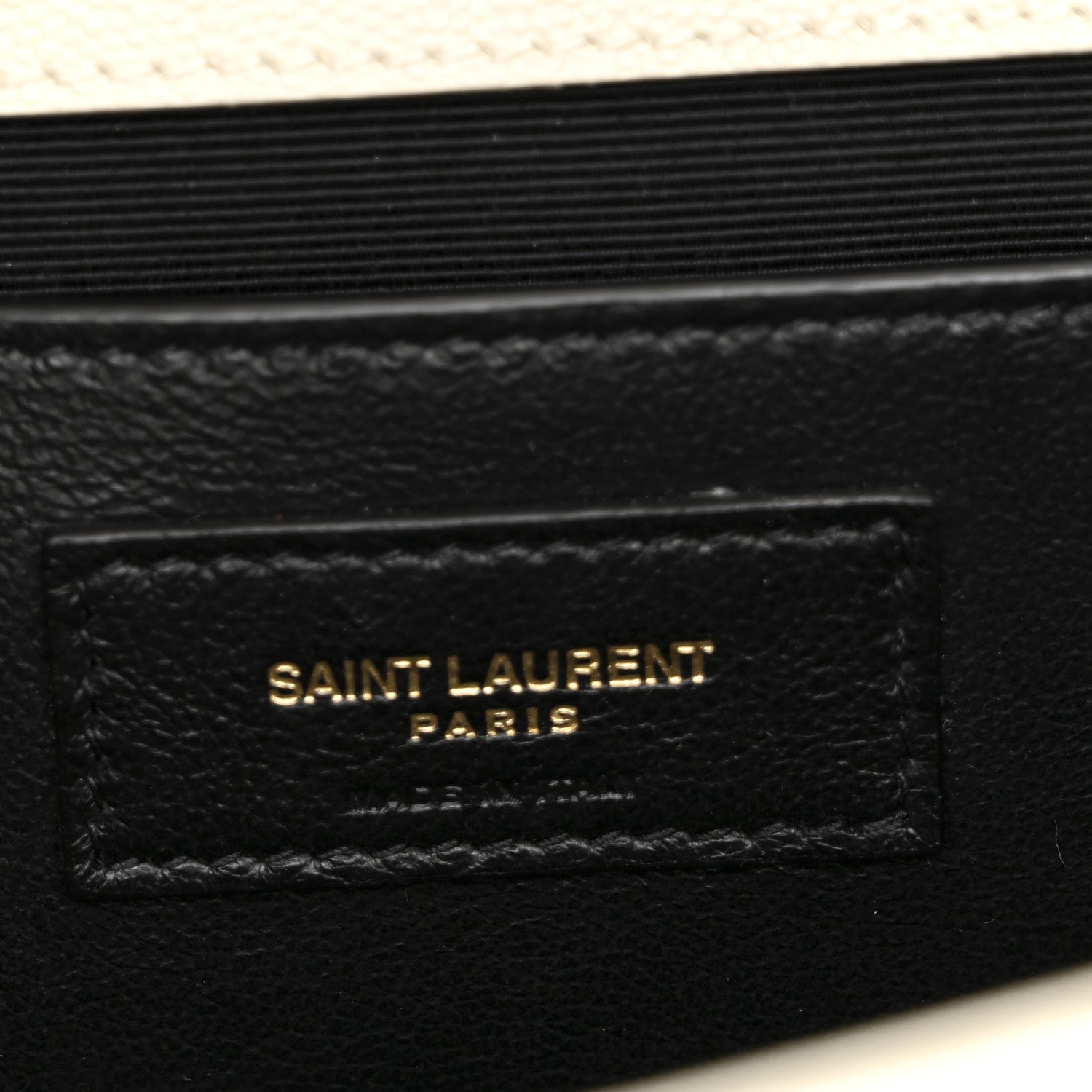 Saint Laurent Grain De Poudre Textured Mixed Matelasse Medium Triquilt Monogram Satchel Crema Soft 6 of 11