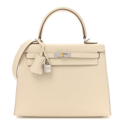 Hermes Epsom Kelly Sellier 25 Craie 1 of 13