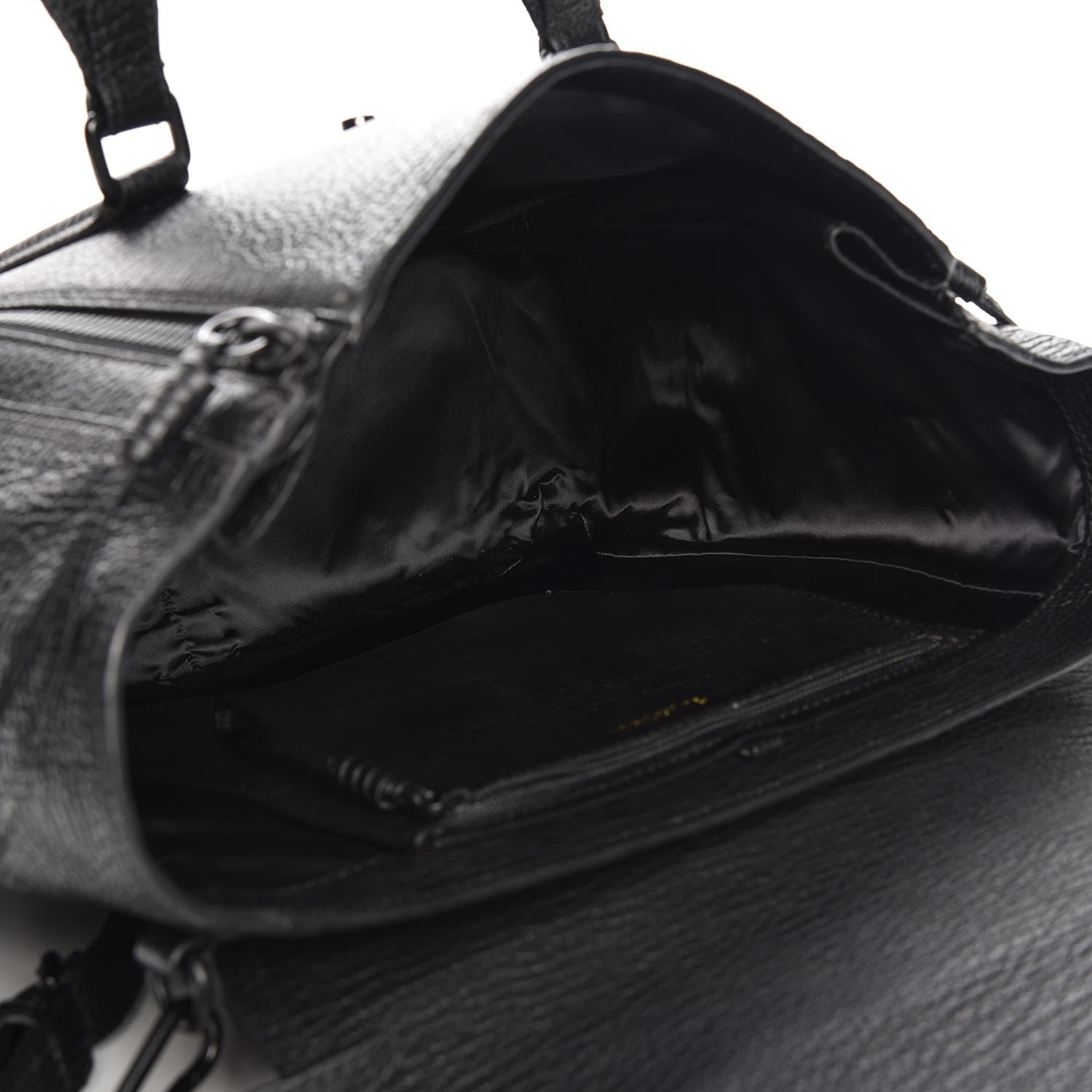3.1 Phillip Lim 3.1 Textured Calfskin Large Pashli Satchel Black 6 of 7