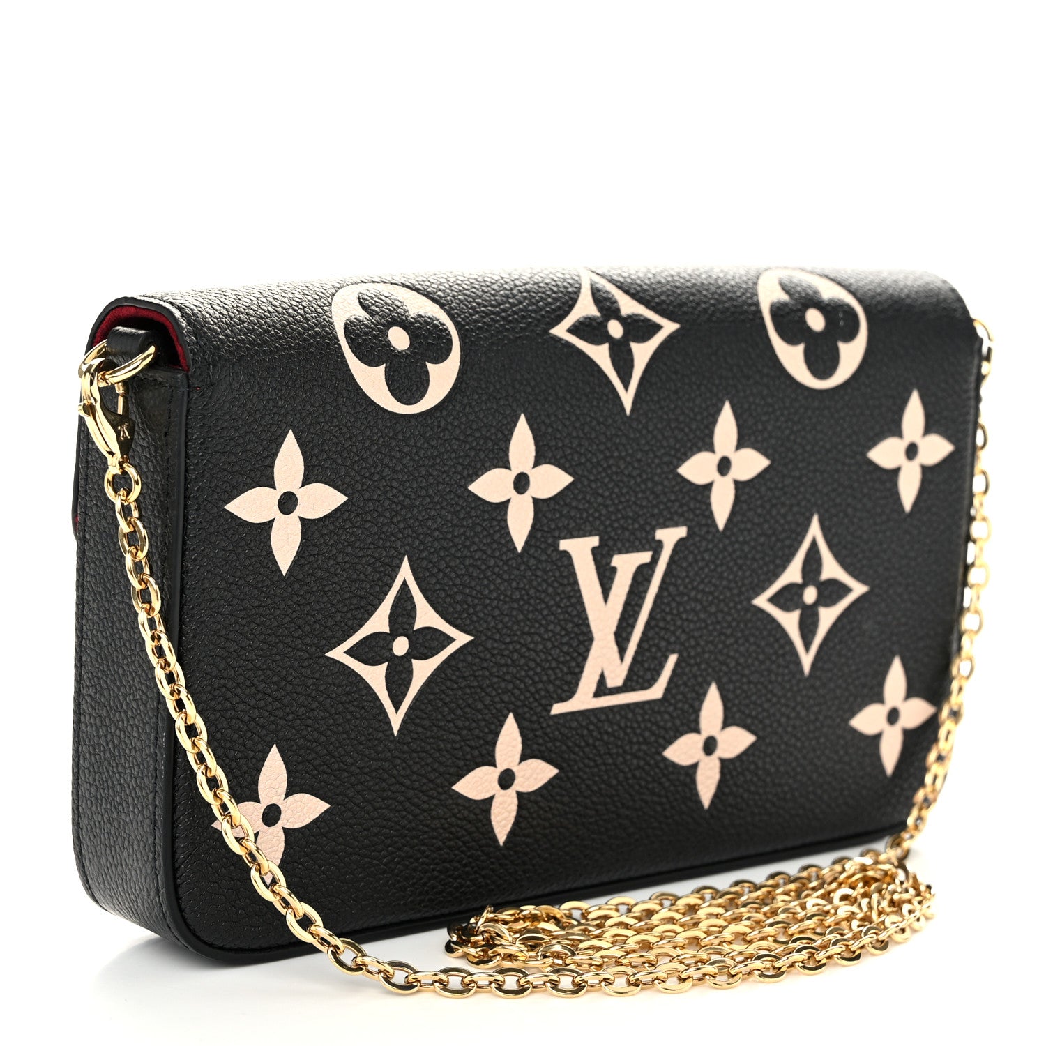 Louis Vuitton Empreinte Monogram Giant Felicie Pochette Black Beige 4 of 11