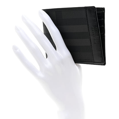 Burberry London Check Bi-Fold Mens Wallet Charcoal Black 2 of 7