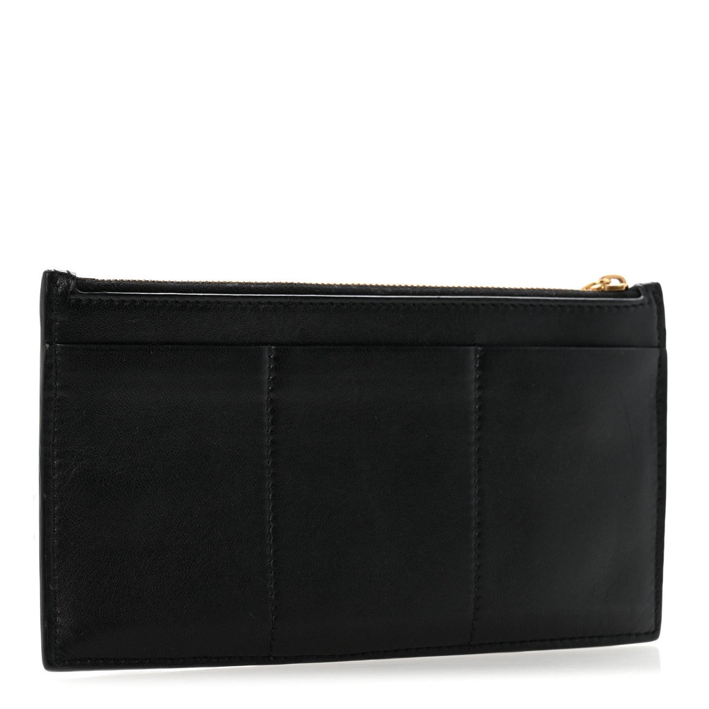 Lambskin Maxi Intrecciato Bill Pouch Black