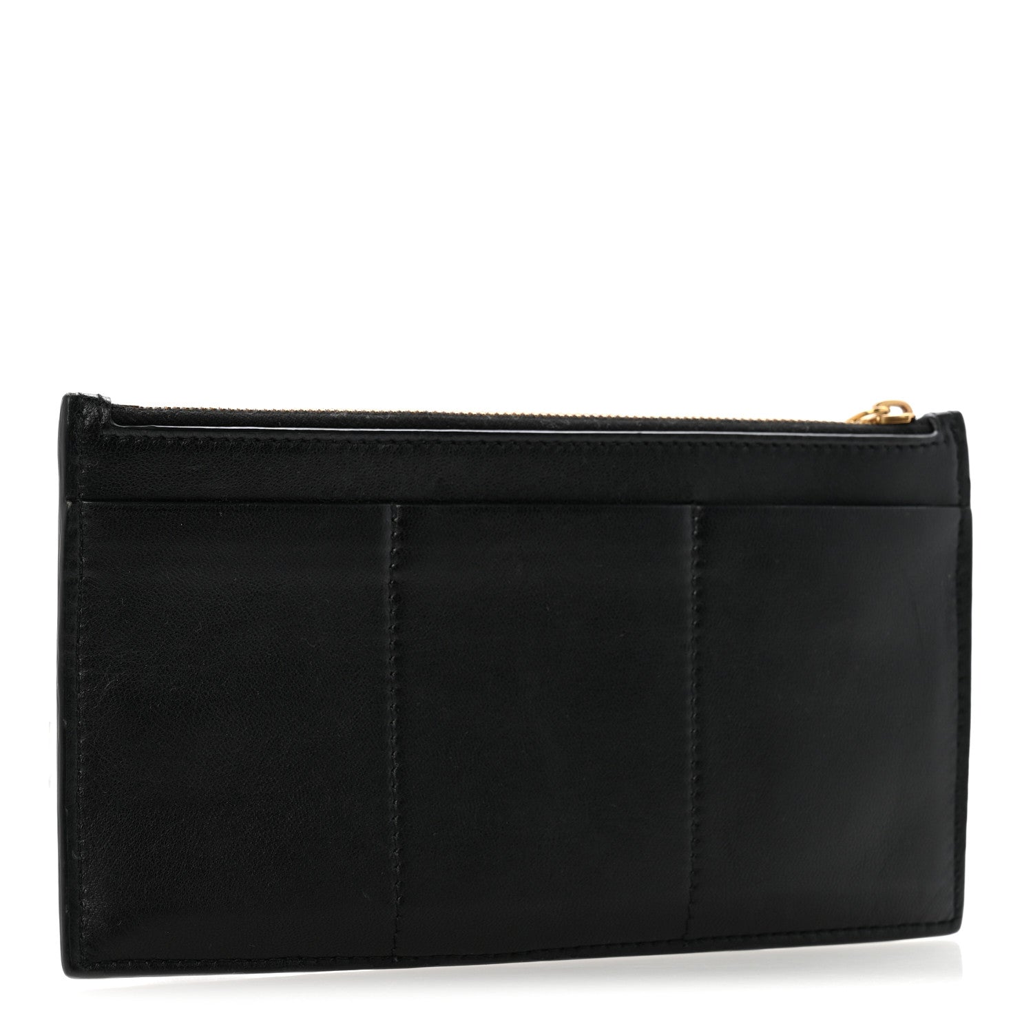Bottega Veneta Lambskin Maxi Intrecciato Bill Pouch Black 3 of 9