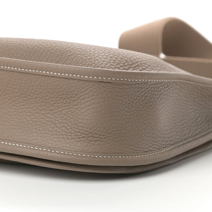 Hermes Taurillon Clemence Evelyne III PM Etoupe 10 of 11