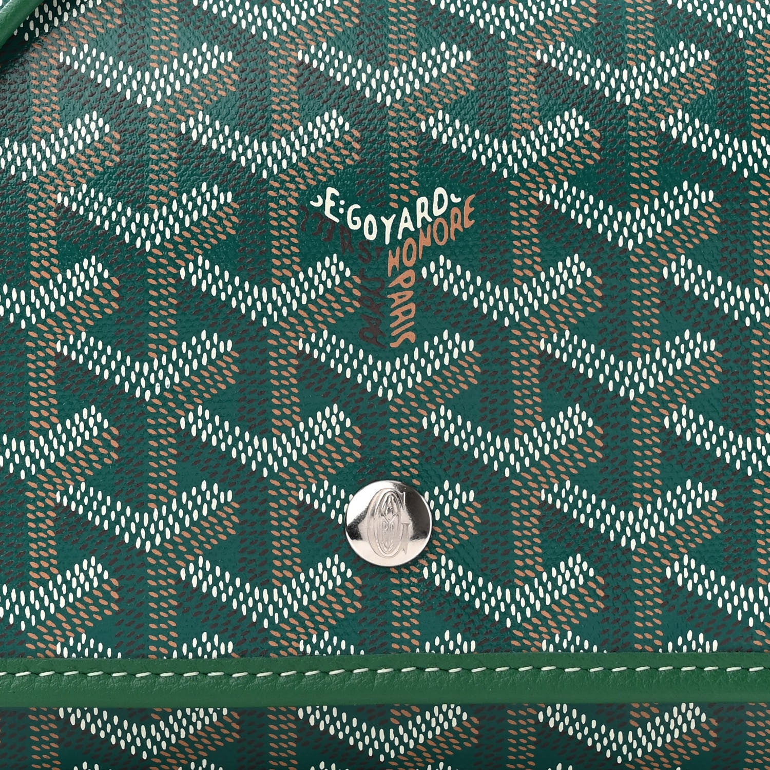Goyard Goyardine Plumet Wallet Clutch Green 8 of 10