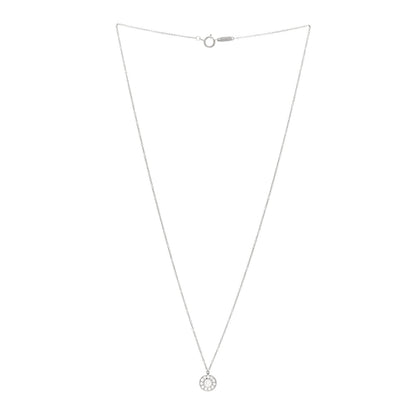 Tiffany Platinum Diamond .32ctw Circlet Pendant Necklace 3 of 4