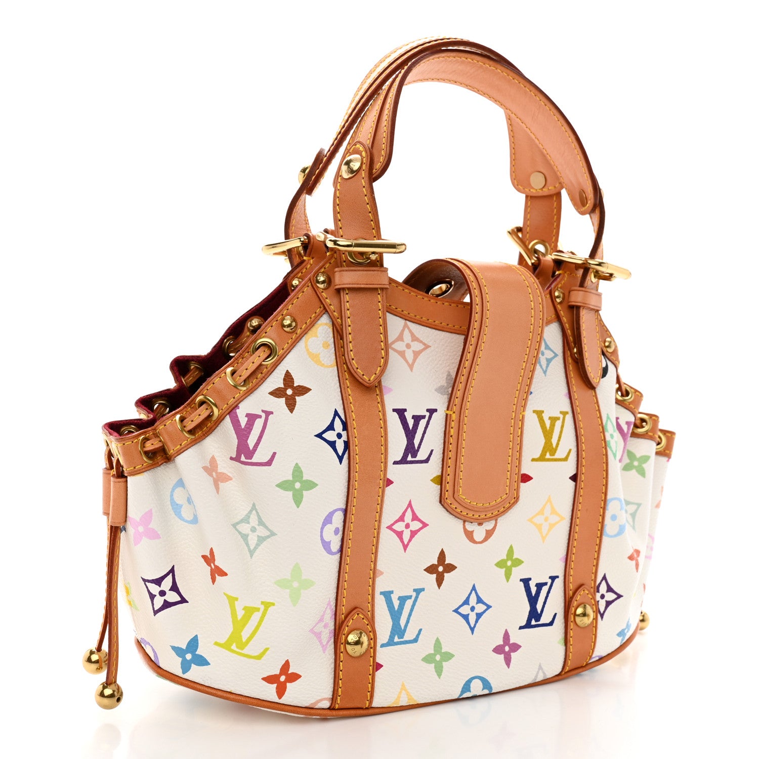 Louis Vuitton Monogram Multicolor Theda GM White 3 of 10
