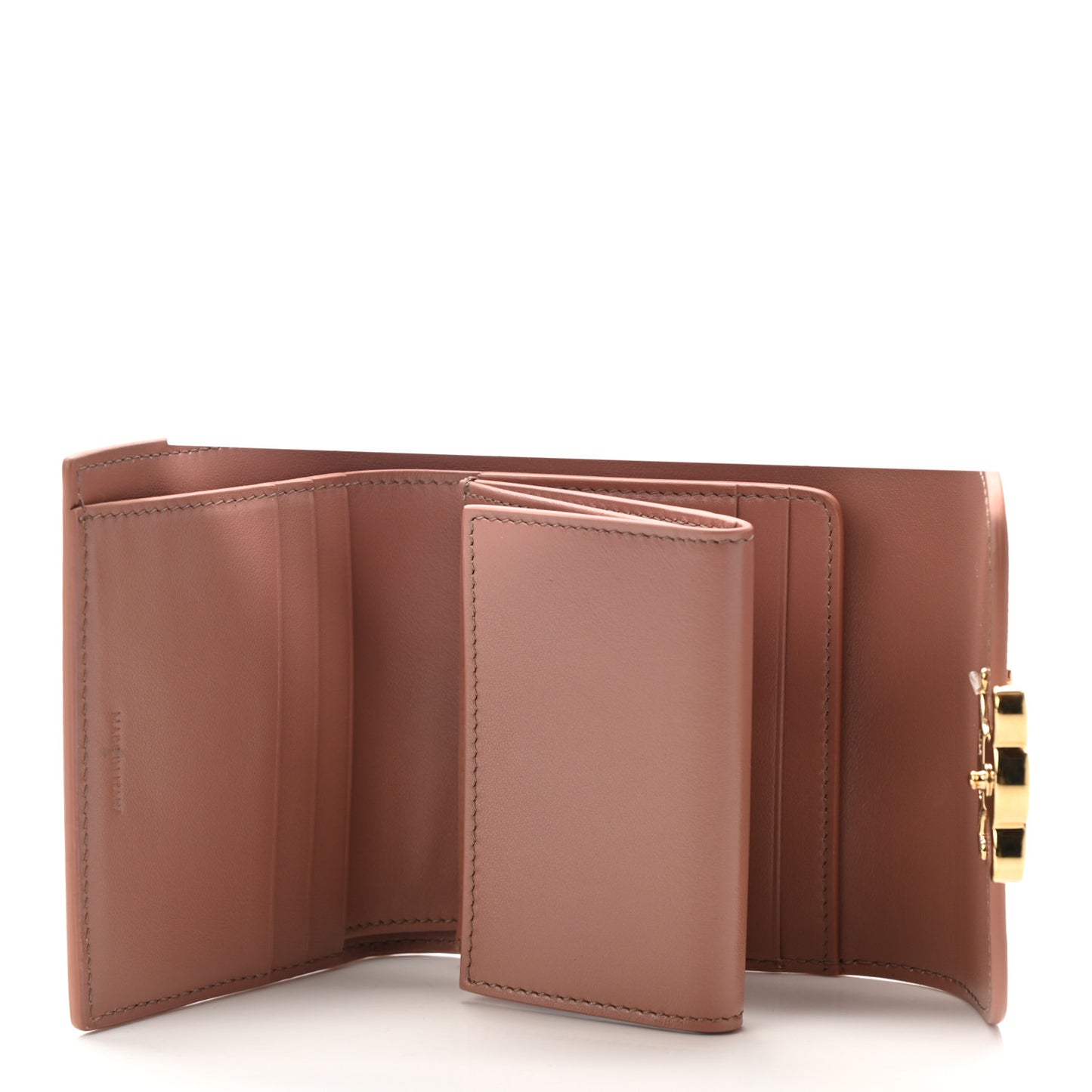 Shiny Smooth Lambskin Small Triomphe Wallet Vintage Pink