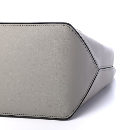 Marc Jacobs Calfskin Embossed Logo East West Shopper Tote Grey 9 of 9