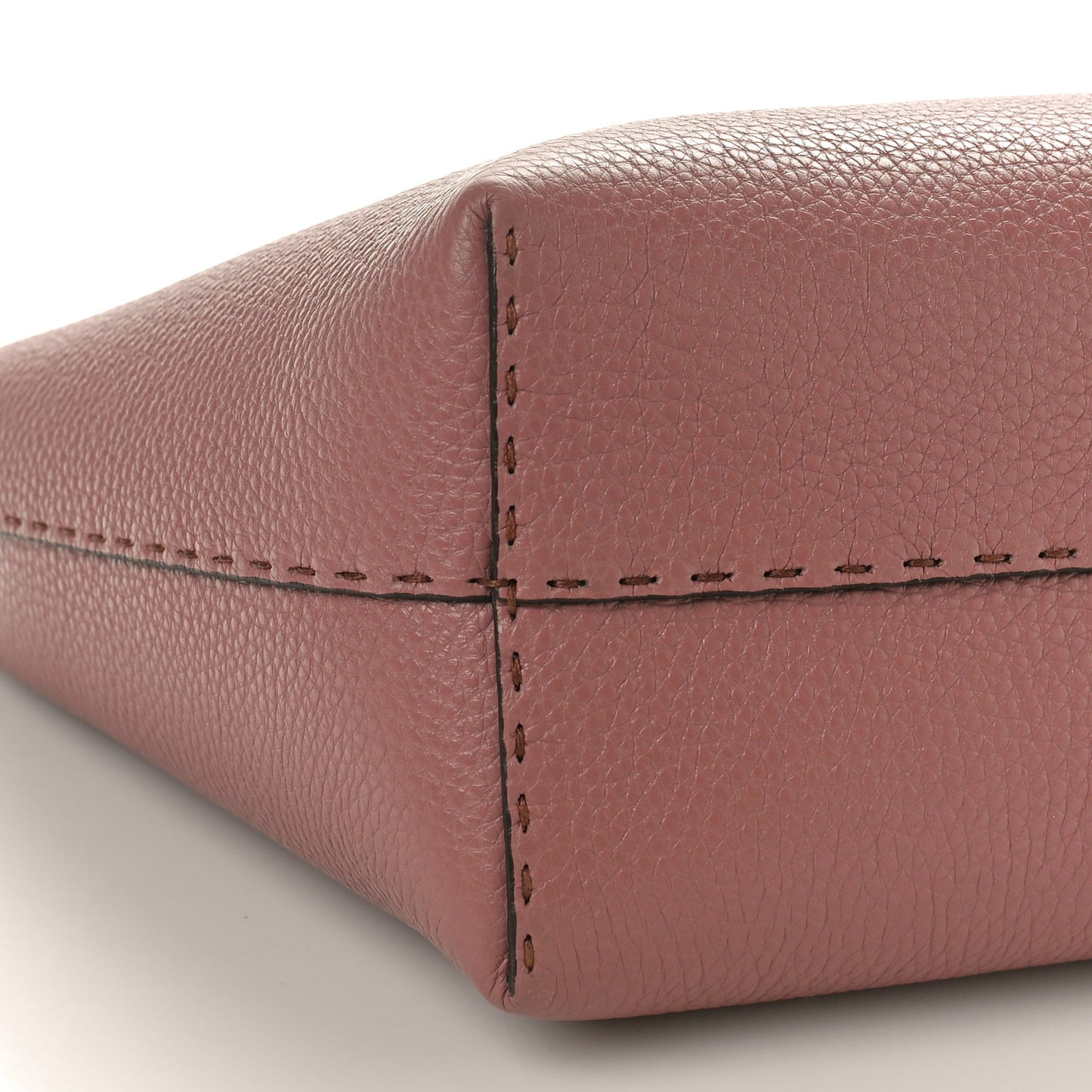 Cuoio Romano Selleria Bi-Color Carla Shopping Tote English Rose Camelia