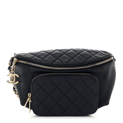 Chanel Caviar Quilted Business Affinity Waist Belt Bag Black 1 of 11