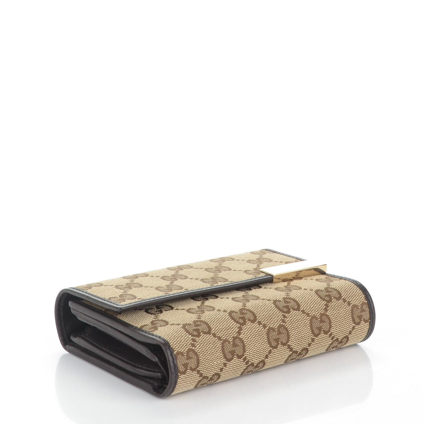 Monogram Compact Trademark Wallet Dark Brown