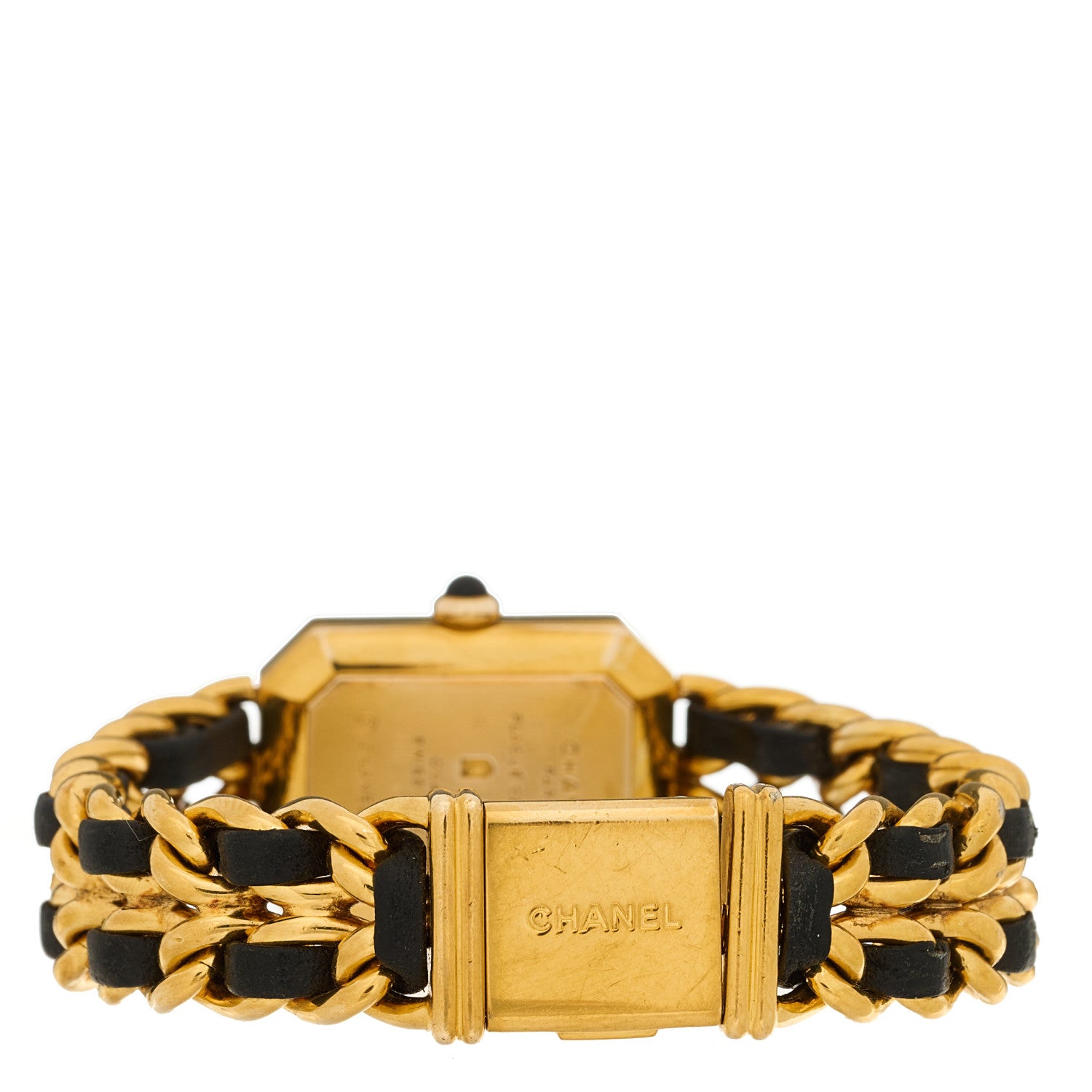 Chanel Stainless Steel Lambskin 20mm Chain Premiere Quartz Watch Gold M 3 of 4