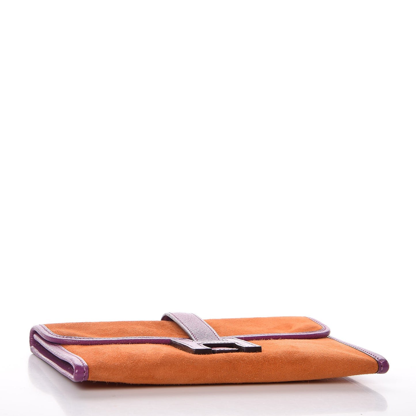 Veau Doblis Suede Chevre Mysore Mini 20 Jige Clutch Orange Cyclamen