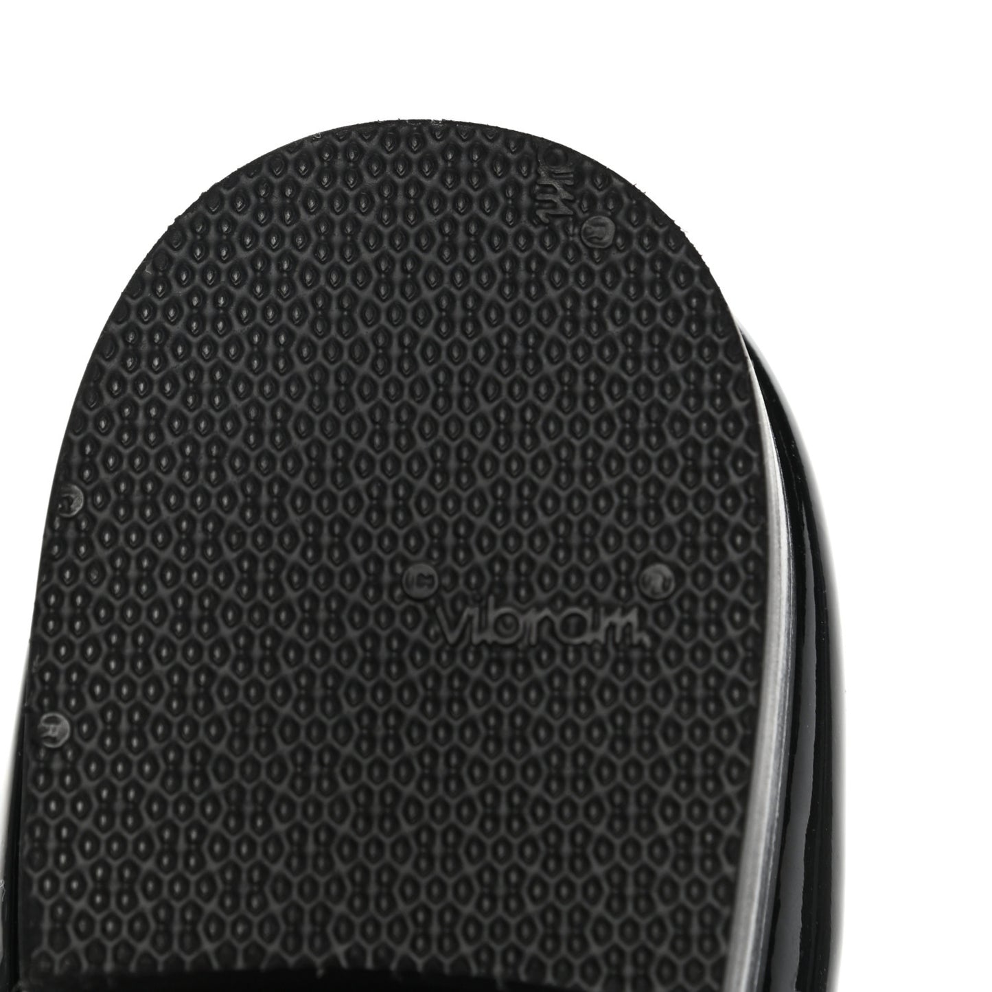 Patent Cap Toe Ballerina Flats 36.5 Black