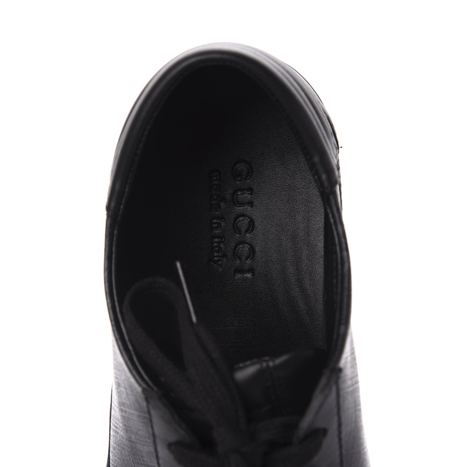Gucci GG Supreme Monogram Mens Low Top Sneakers 9.5 Black 7 of 10