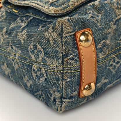 Louis Vuitton Monogram Denim Baggy PM Blue 9 of 13