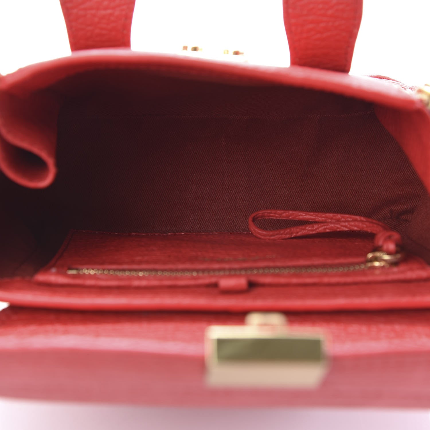 3.1 Phillip Lim 3.1 Textured Calfskin Mini Pashli Satchel Red 5 of 11