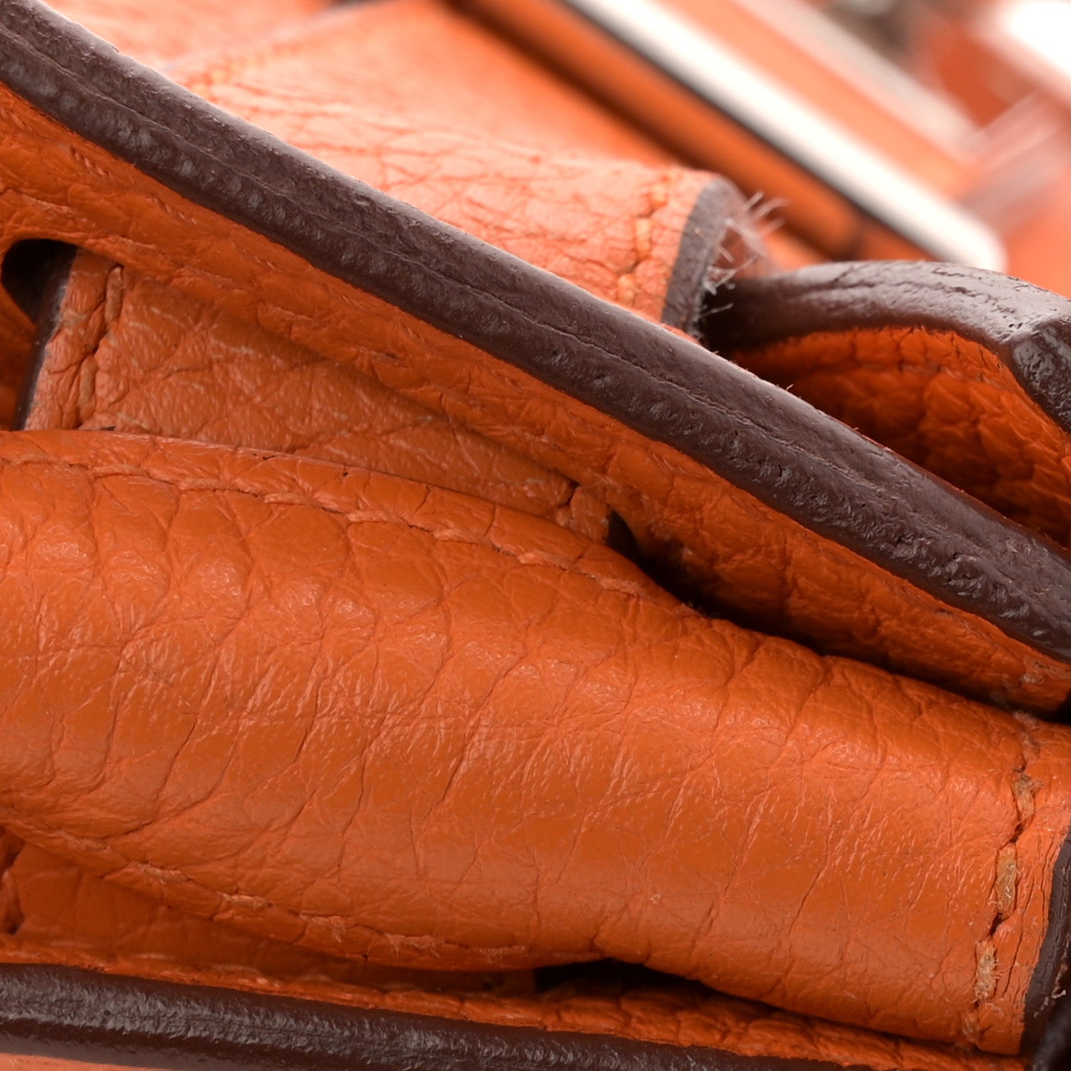 Hermes Taurillon Clemence Jypsiere 31 Orange 12 of 12