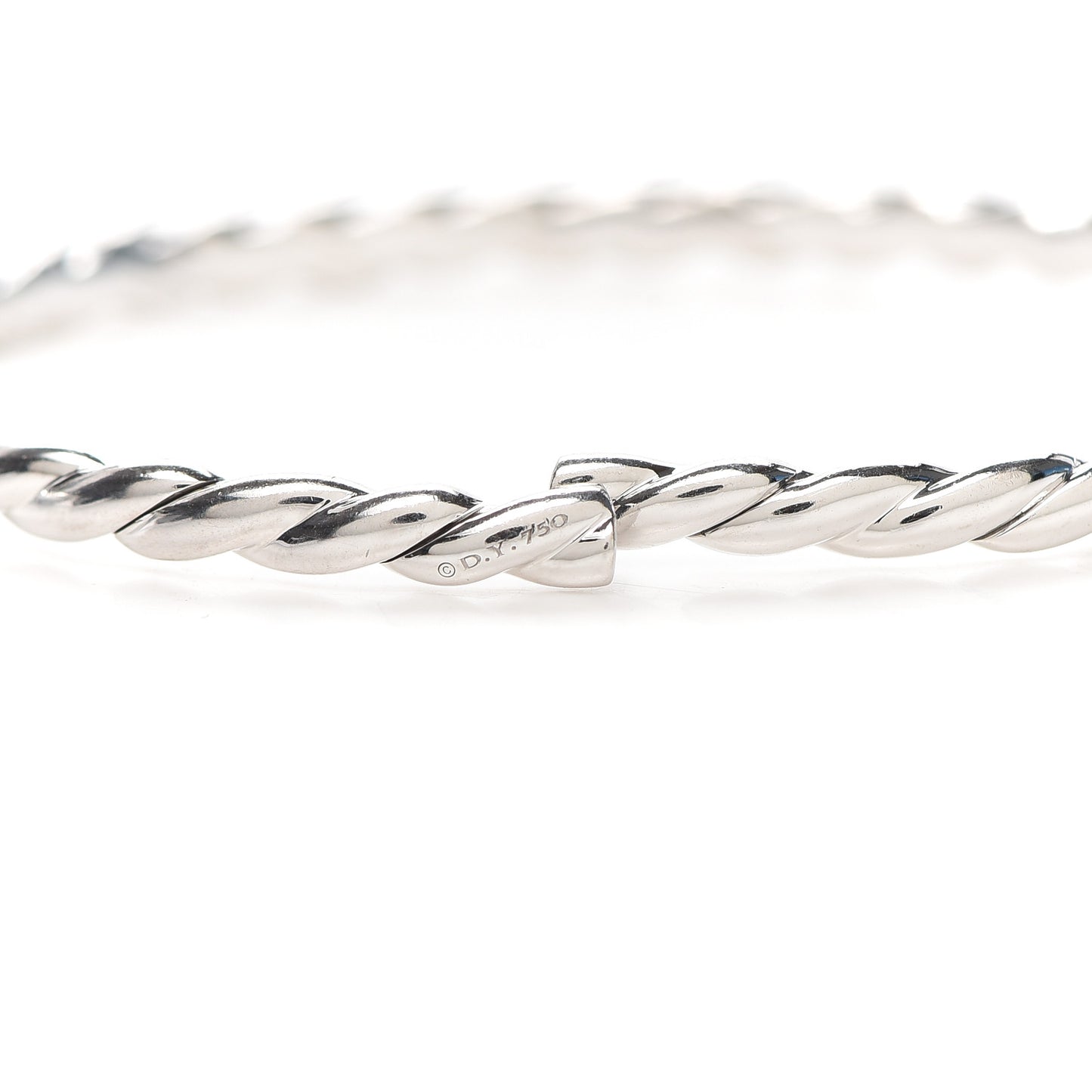 18K White Gold Diamond 3.5mm Paveflex Single Row Bracelet