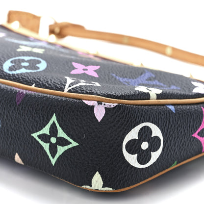 Louis Vuitton Monogram Multicolor Pochette Accessories Black 10 of 11