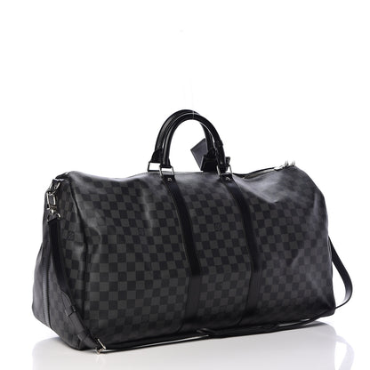 Louis Vuitton Damier Graphite Keepall Bandouliere 55 3 of 12