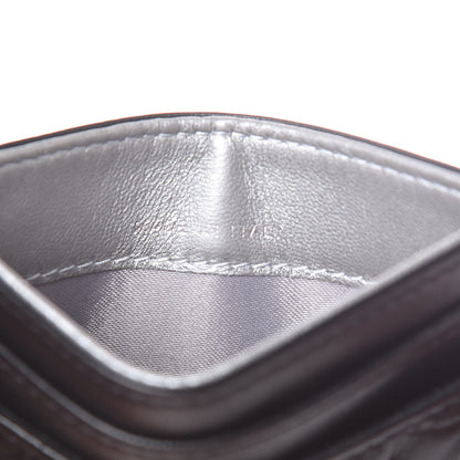Chanel Lambskin Camellia Embossed Card Holder Black 7 of 9
