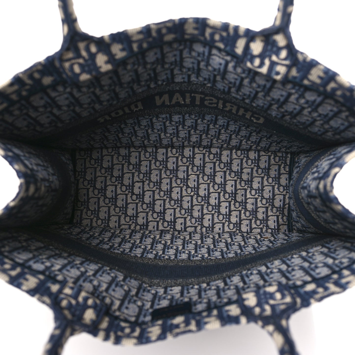 Oblique Large Book Tote Blue Multicolor