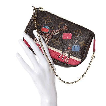 Louis Vuitton Monogram 2017 Christmas Animation Mini Pochette Accessories 2 of 7