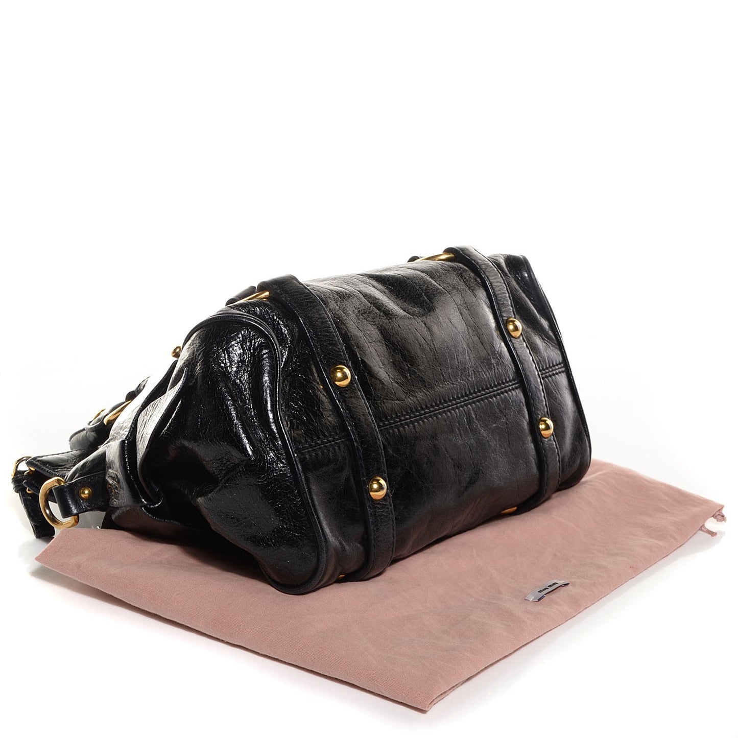 Vitello Lux Mini Bow Bag Nero Black
