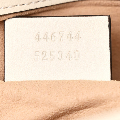 Gucci Calfskin Matelasse Mini GG Marmont Shoulder Bag White 7 of 13