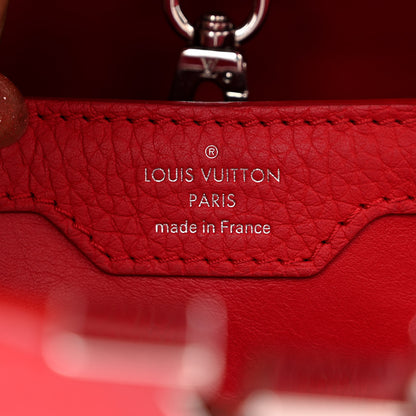 Louis Vuitton Taurillon Capucines PM Rubis 6 of 9