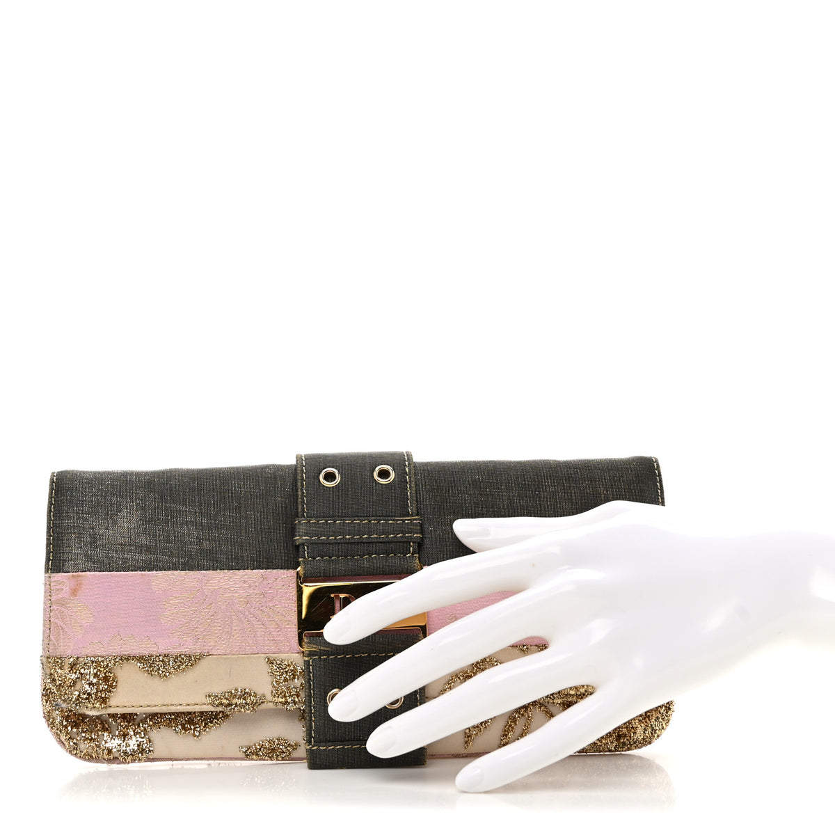Satin Street Chic Opera Clutch Multicolor